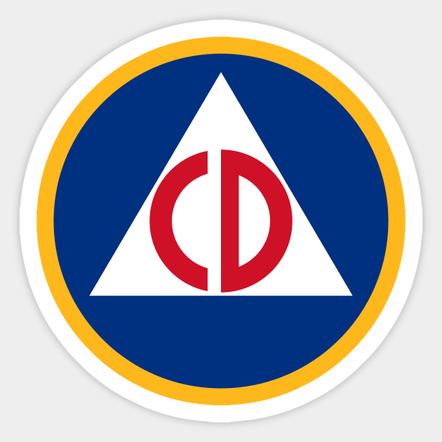 Civil Defense Sticker by DementedDesigns